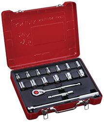 1/2" Набор торцевых головок и аксессуаров, метрический, 16 предметов