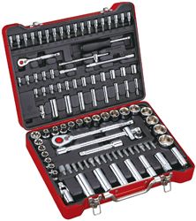 1/4", 1/2" Набор торцевых головок и торцевых головок со вставкой, дюймовый, 101 предмет