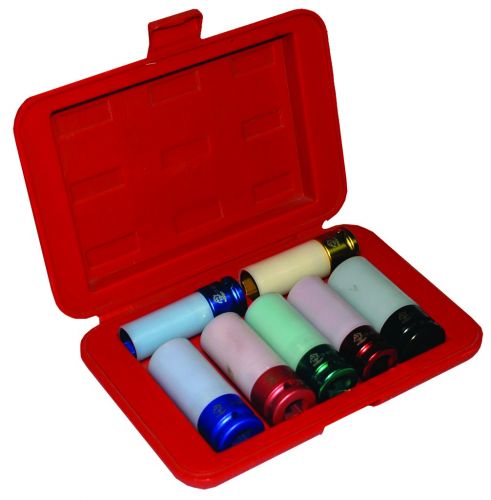 Набор ударных головок шестигранных  удлиненных, 7 предметов