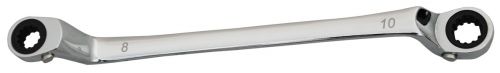 Ключ накидной-накидной универсальный, с трещоткой 8х10 mm